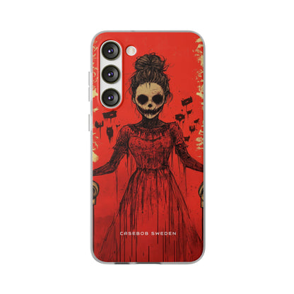 Haunting Scarlet Descent Samsung S23 - Flexi Phone Case