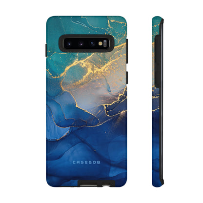 Blue Alcohol Ink - Protective Phone Case