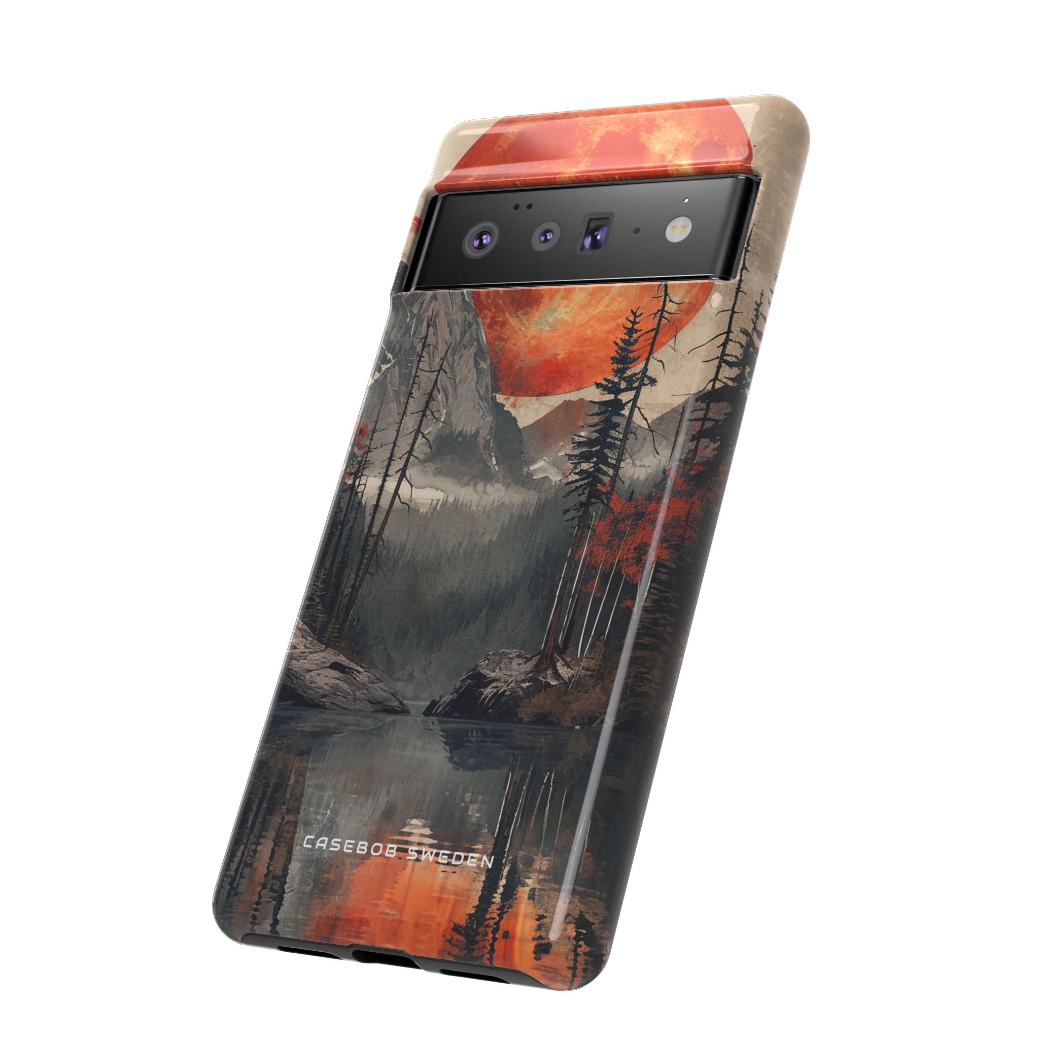 Celestial Glow Over Reflective Landscape Google Pixel 6 - Tough Phone Case