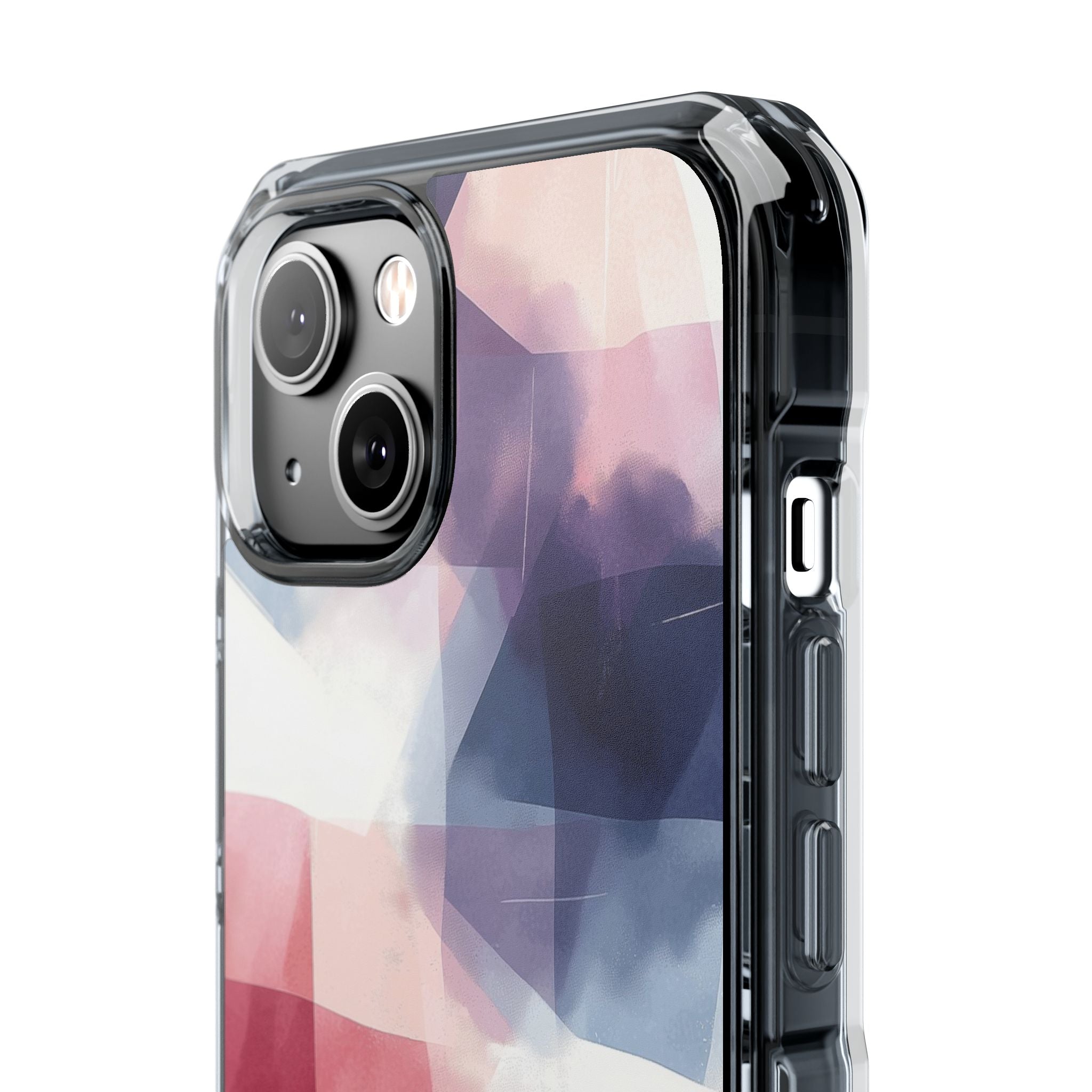 Fluid Shapes Merge iPhone Case - Impact