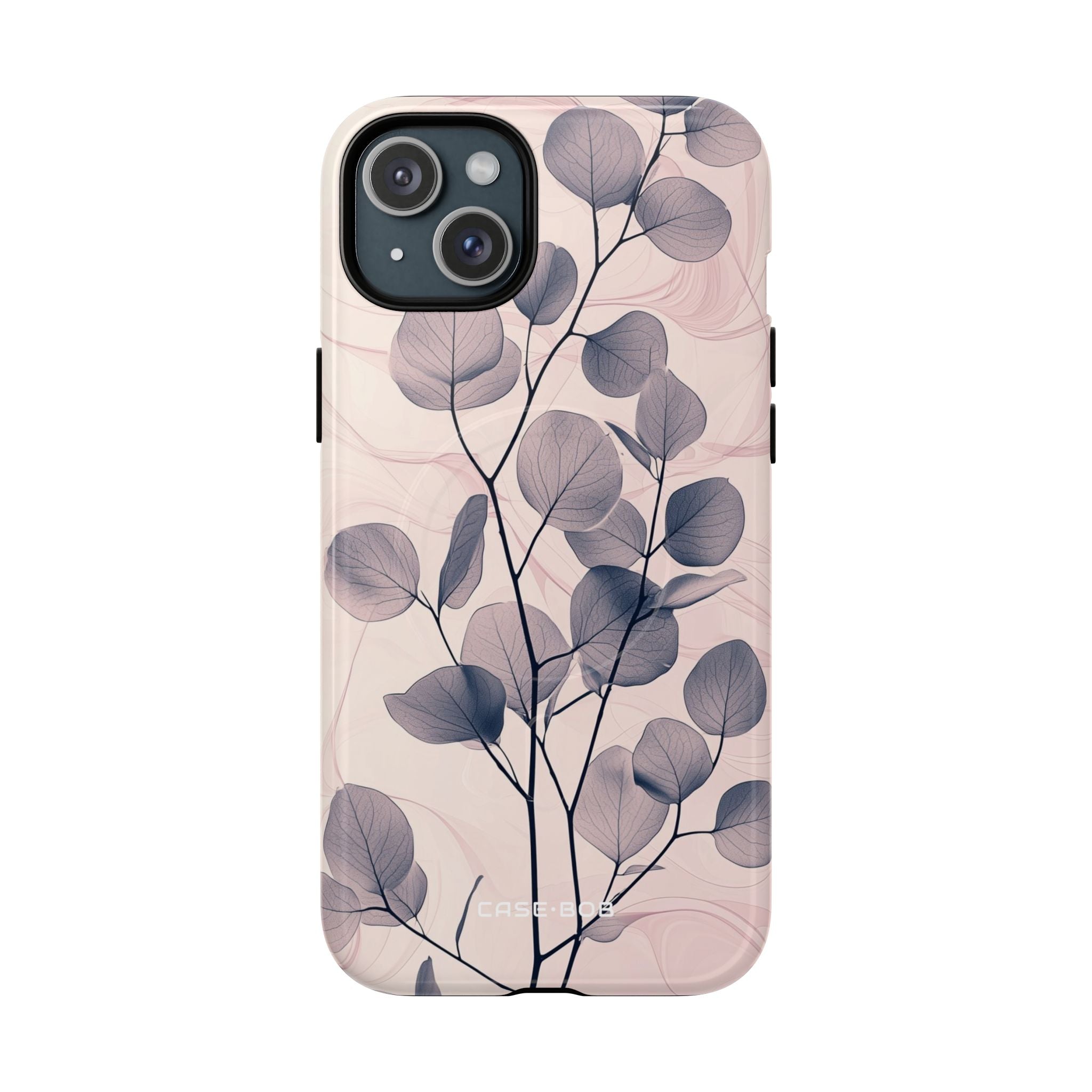 Veined Leaf Whisper iPhone 15 Plus Case - Tough+
