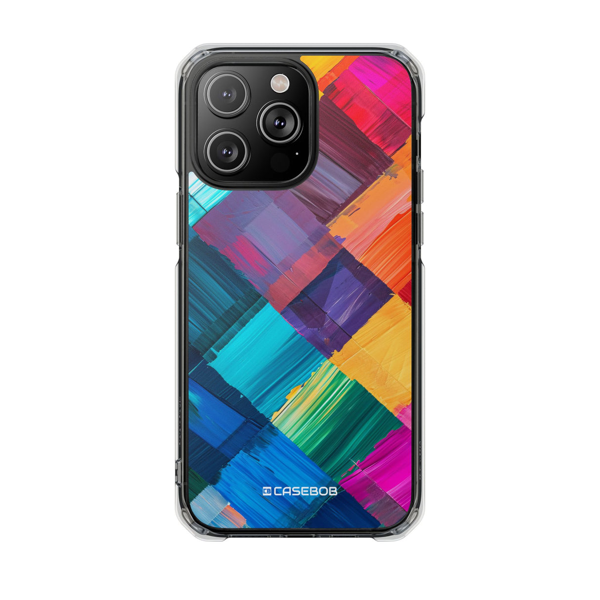 Pantone Spectrum-Muster | Handyhülle für iPhone (Clear Impact Case – magnetisch) 