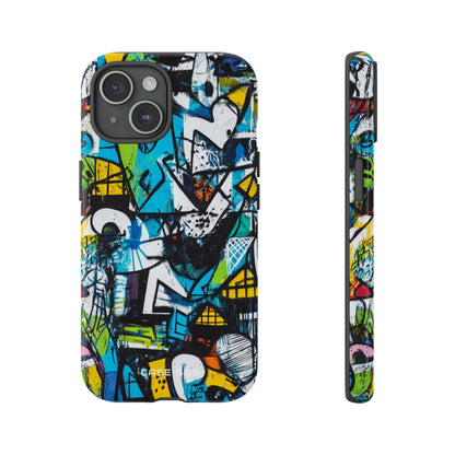 White Ripple Drift iPhone 15 Case - Tough