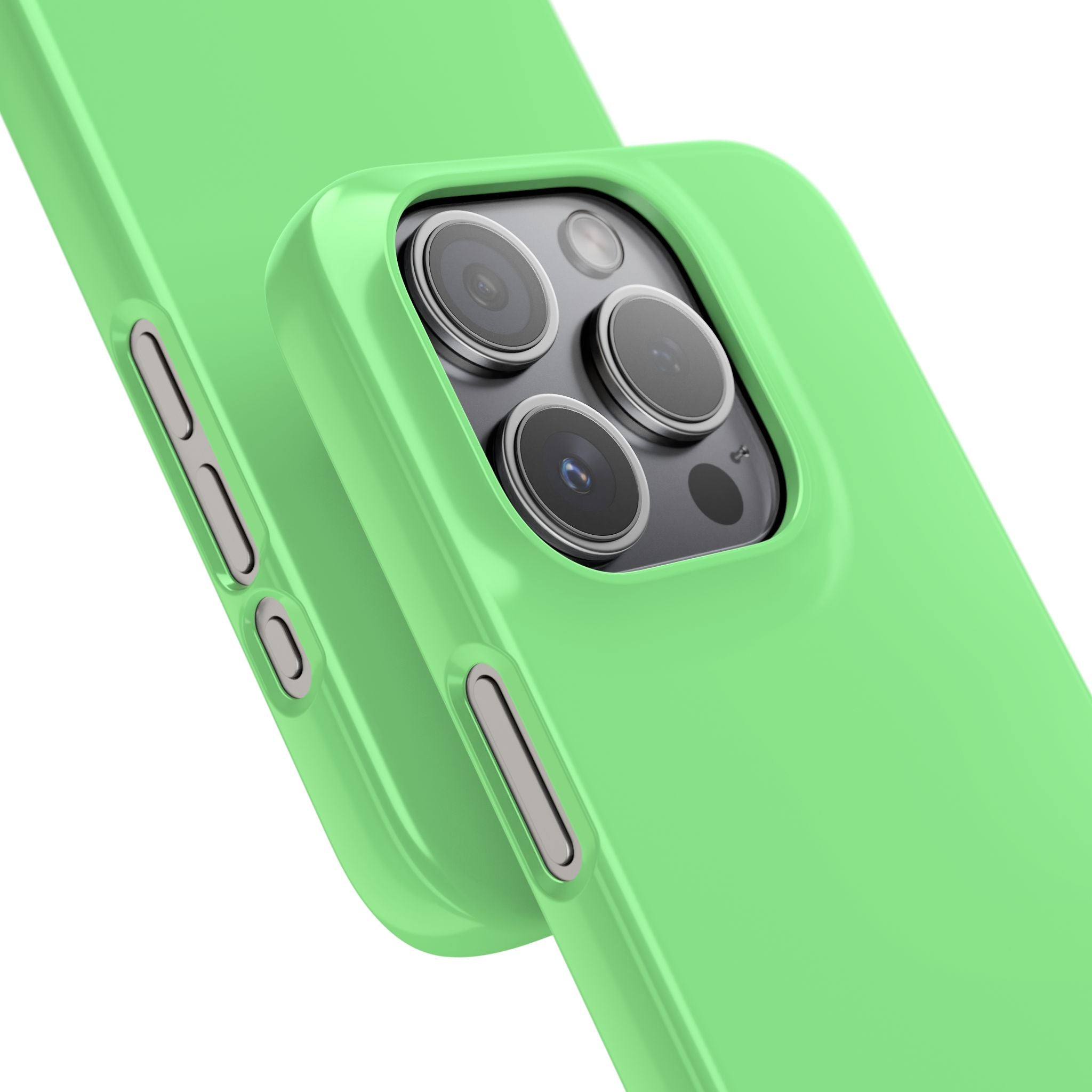 Pale Green iPhone 15 - Slim Phone Case