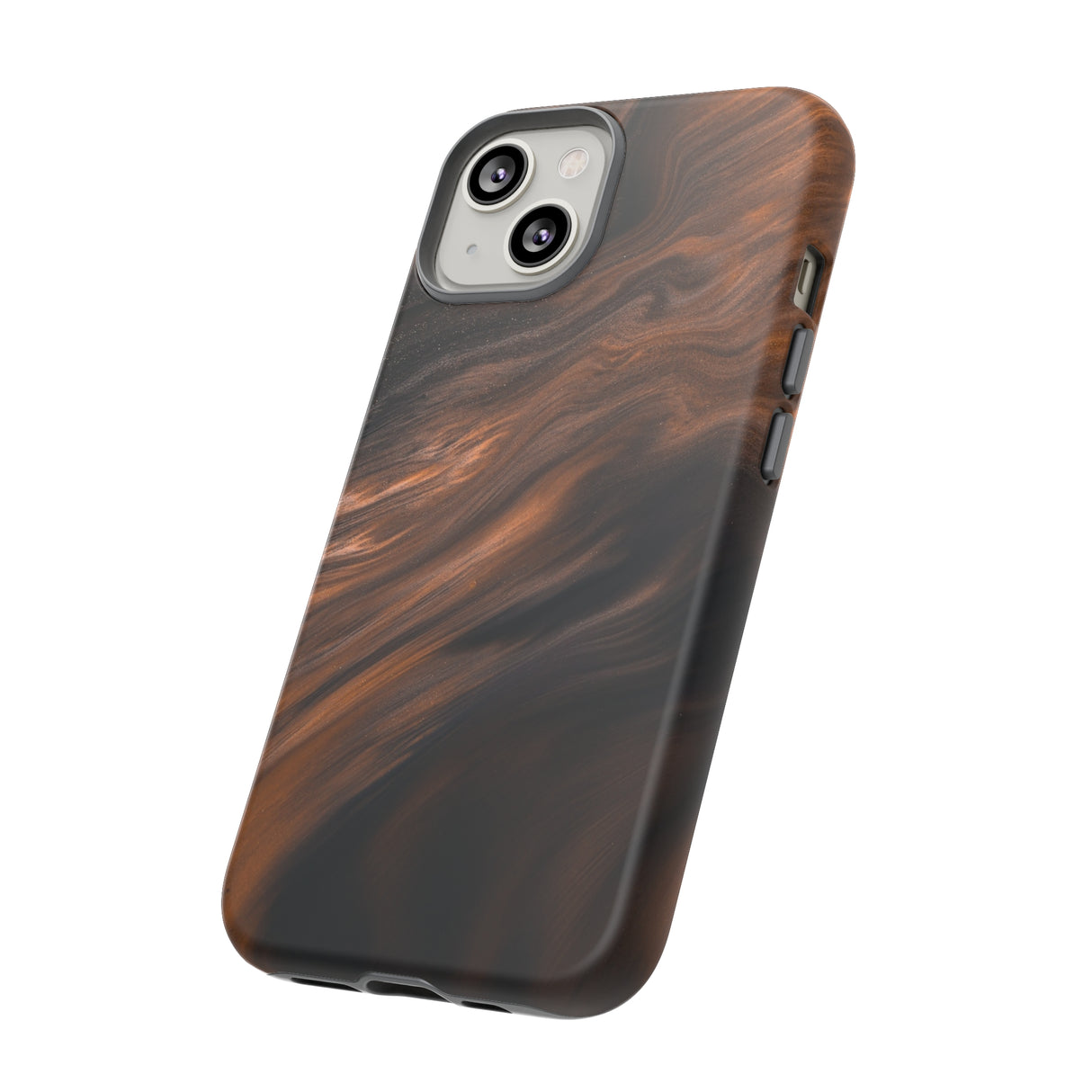 Brown Mist Ink Art iPhone Case (Protective) Phone Case