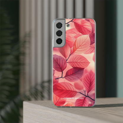 Pink Purple Nature Pattern - Flexi Samsung S22 Phone Case