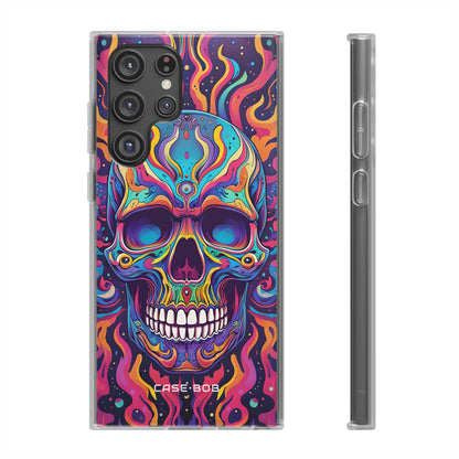 Flaming Skull Samsung S22 Ultra Case - Soft