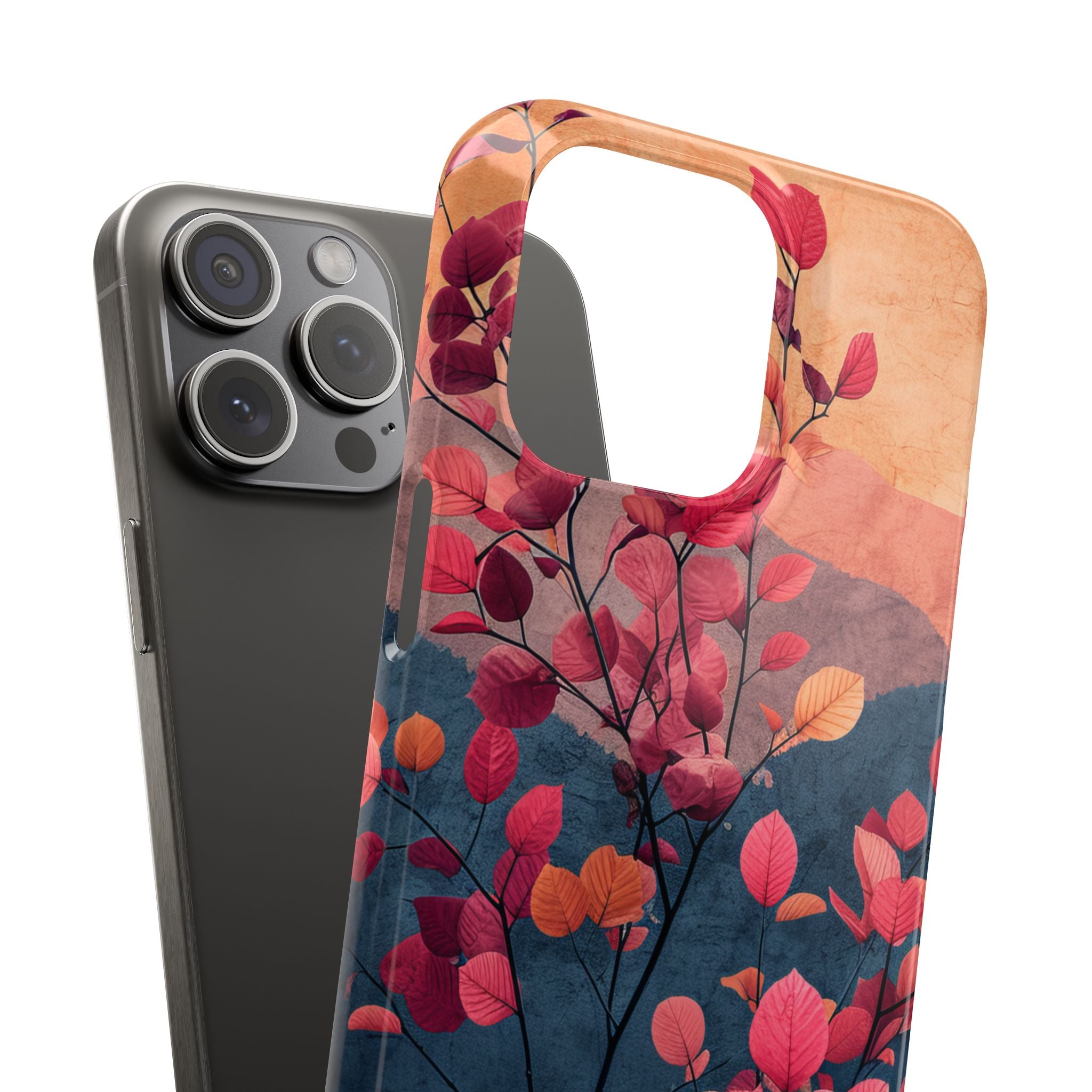 Vibrant Floral Harmony iPhone 15 - Slim Phone Case