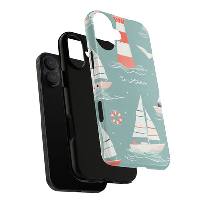 Lighthouse Nautical Charm - Tough iPhone 16 Phone Case