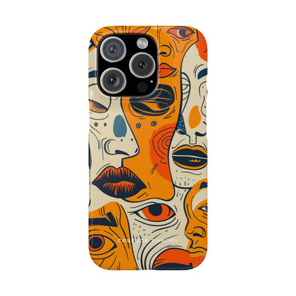 Gradient Face Mosaic iPhone 16 - Slim Phone Case