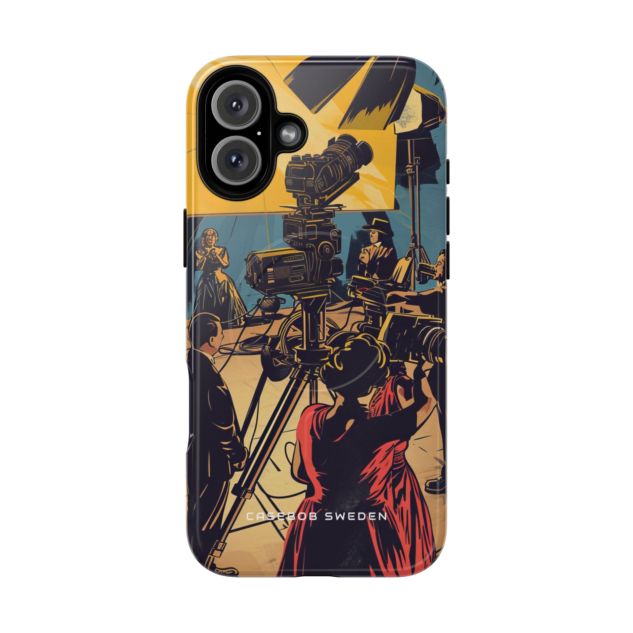 Golden Era Cinematic Spotlight iPhone 16 | Tough+ Phone Case