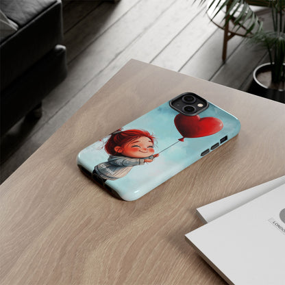 Joyful Girl Flies - iPhone Case