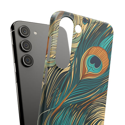 Art Nouveau Peacock Elegance Samsung S23 - Slim Phone Case