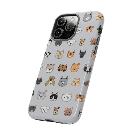 Cats n Dogs Pattern iPhone Case (Protective) Phone Case