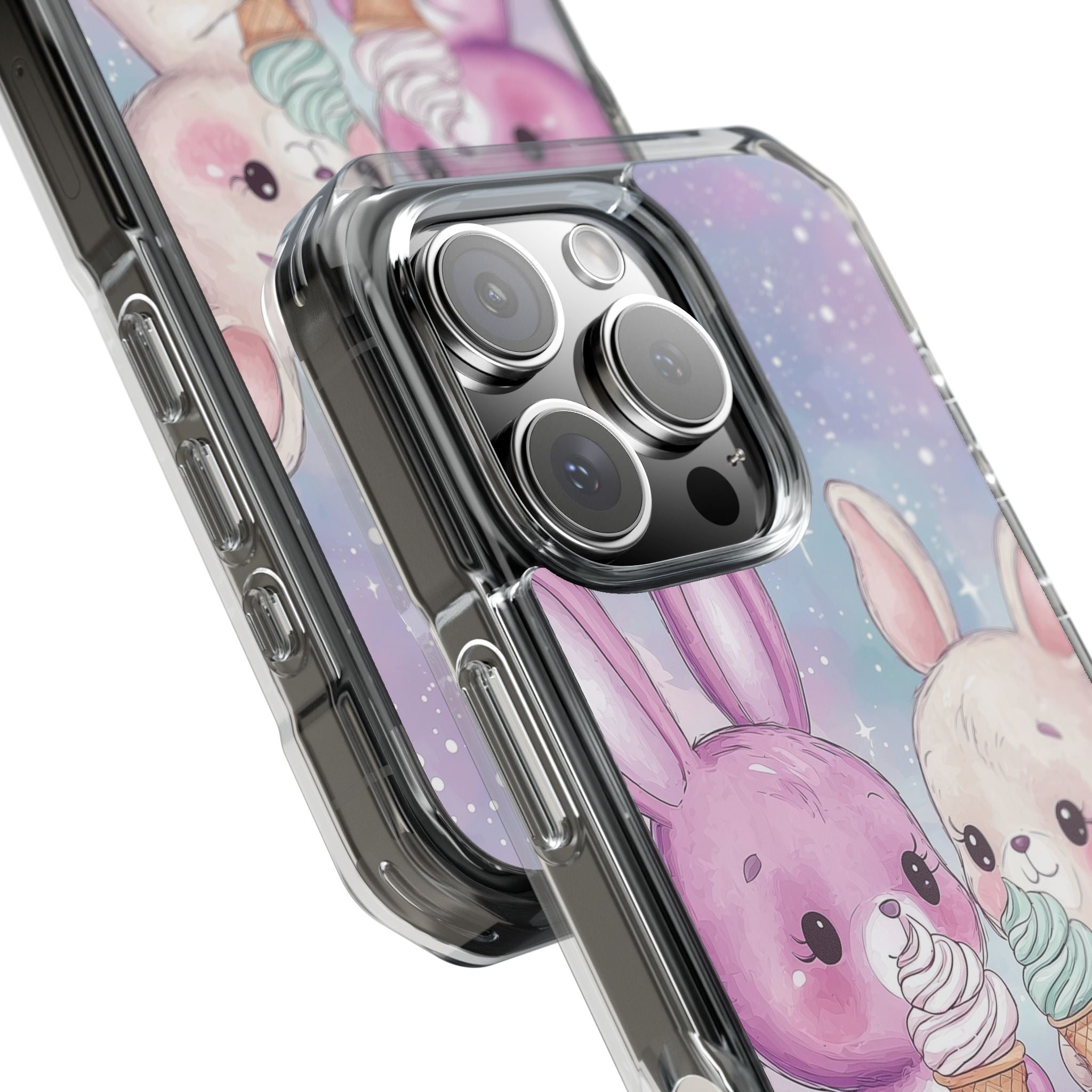 Rabbits Enjoy Ice Cream iPhone Case - Impact