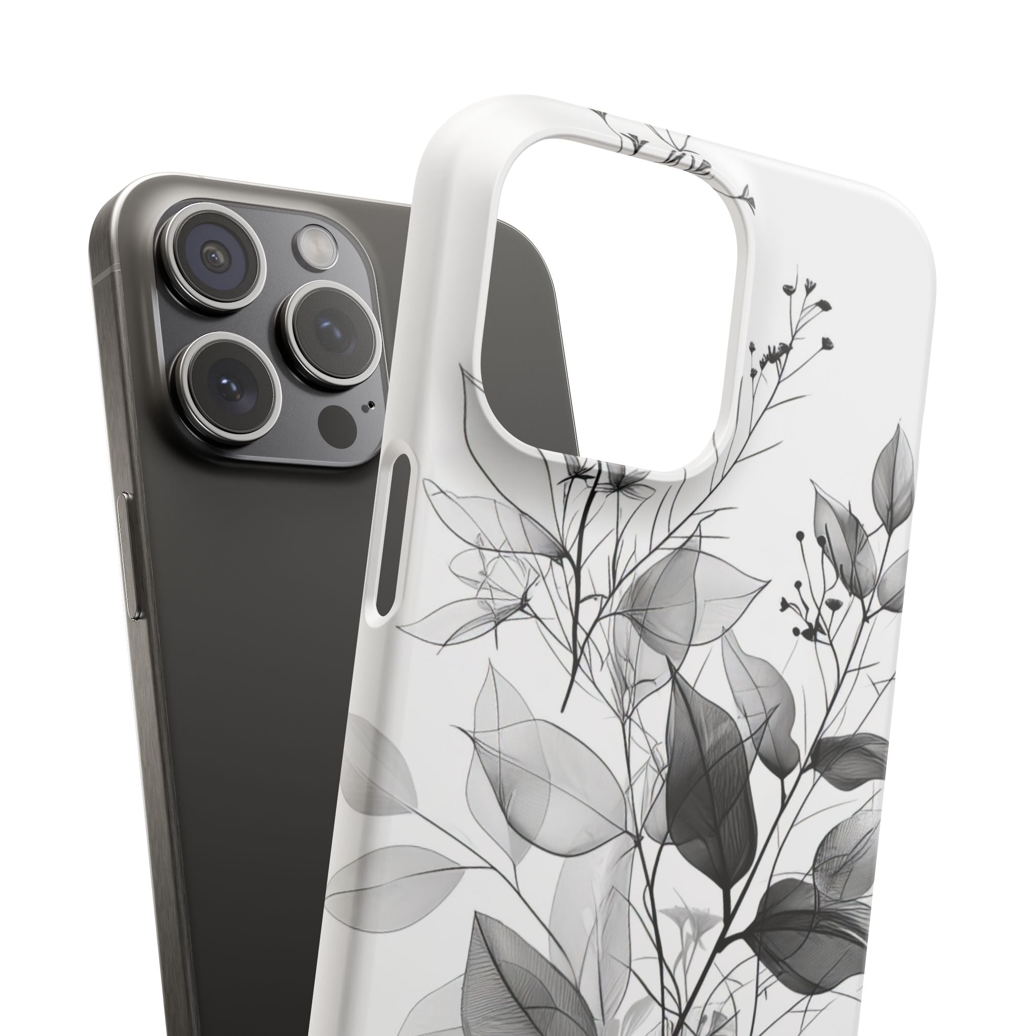 Botanical Line Harmony iPhone 15 - Slim Phone Case