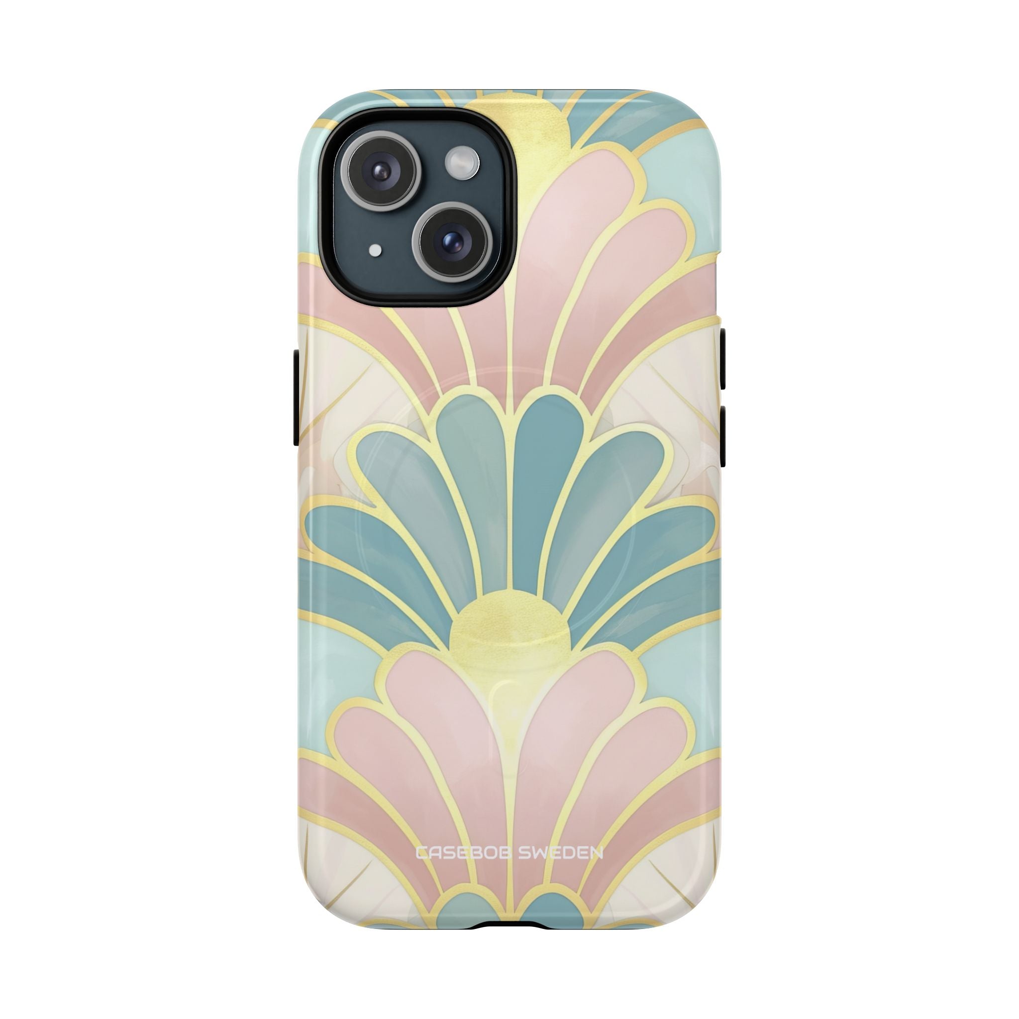 Pastel Deco Elegance - Tough + MagSafe® iPhone 15 Phone Case