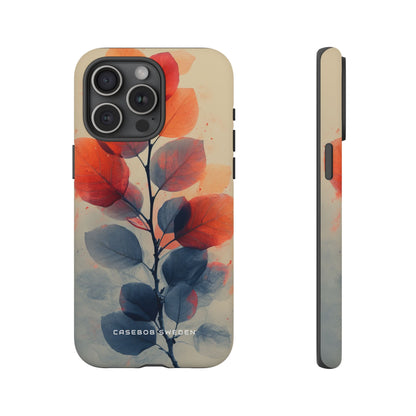 Ethereal Leaf Harmony iPhone 15 - Tough Phone Case