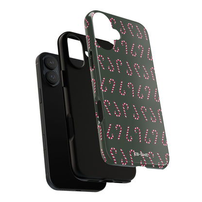 Candy Canes Aligned - iPhone Case