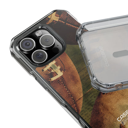 Vintage Football Textures iPhone 16 - Impact Clear+