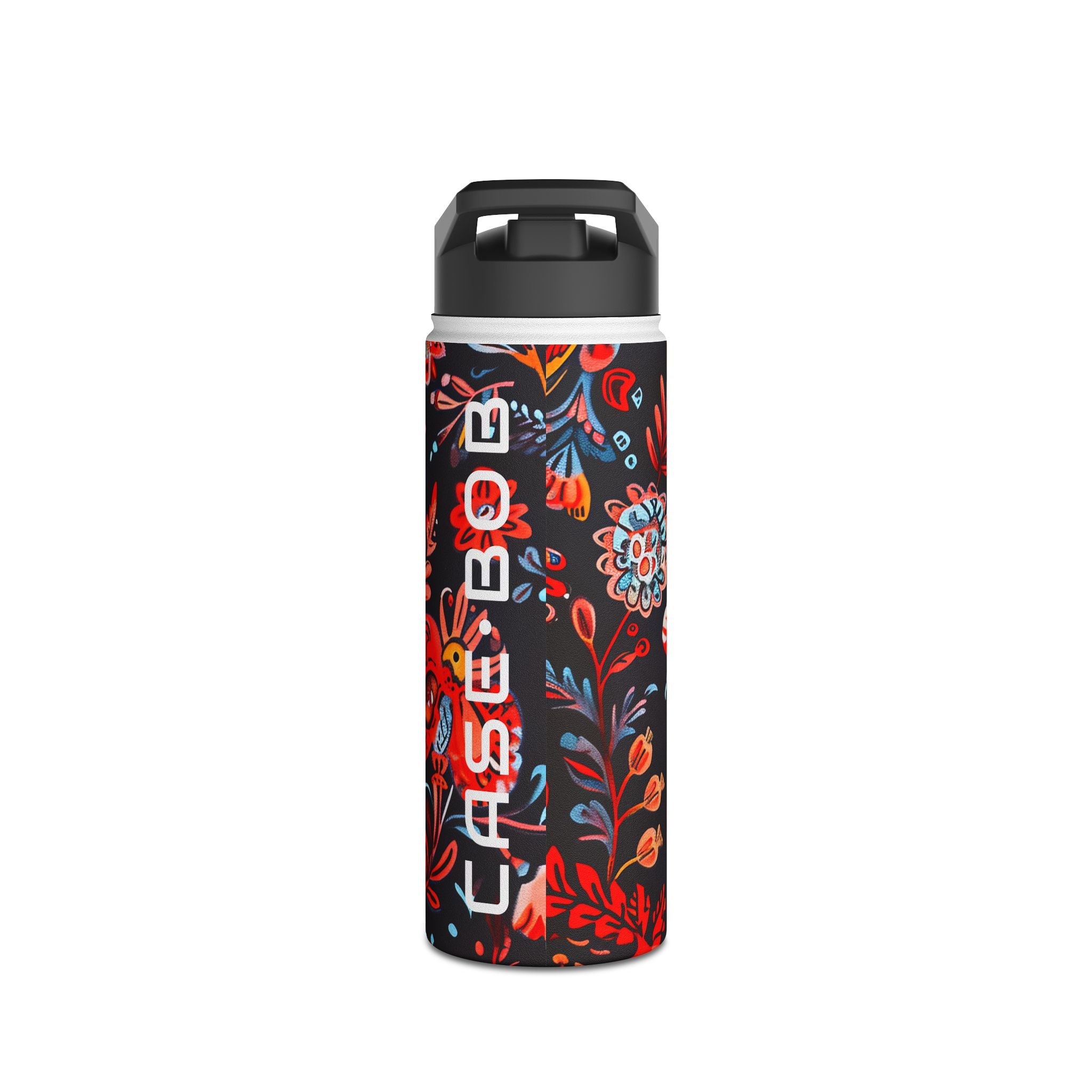 Folk Bird Flame - Stainless Steel Water Bottle