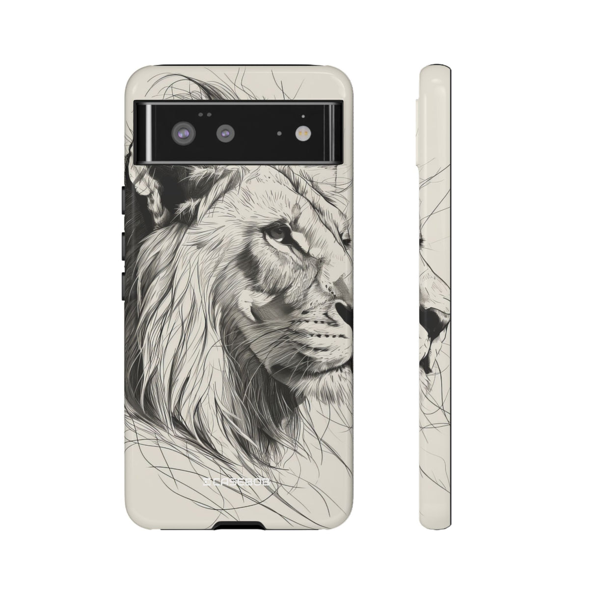 Majestic Linework Lion | Protective Phone Case for Google Pixel