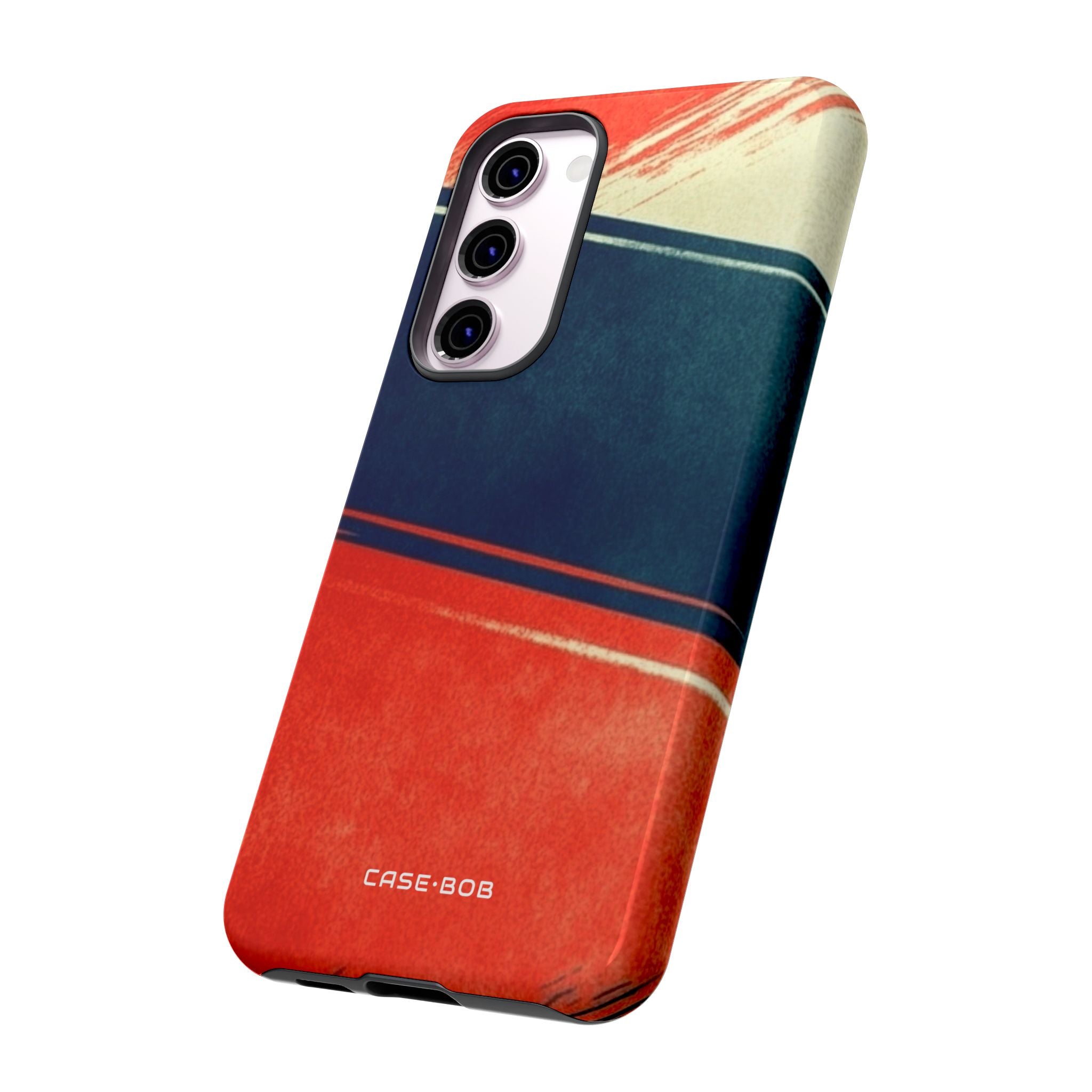 Blue Diagonal Motion Samsung S23 Plus Case - Tough