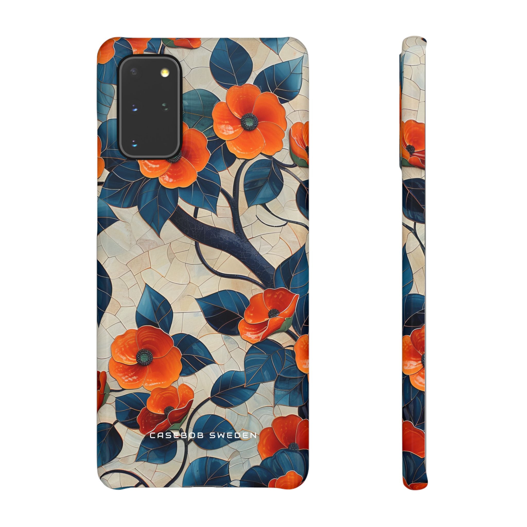 Orange Blossoms Mosaic Harmony Samsung S20 - Slim Phone Case