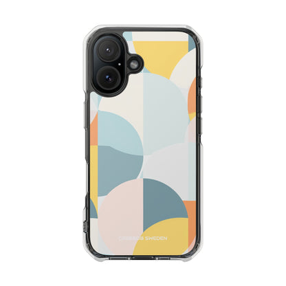 Abstract Geometric Calm - Clear Impact iPhone 16 Phone Case