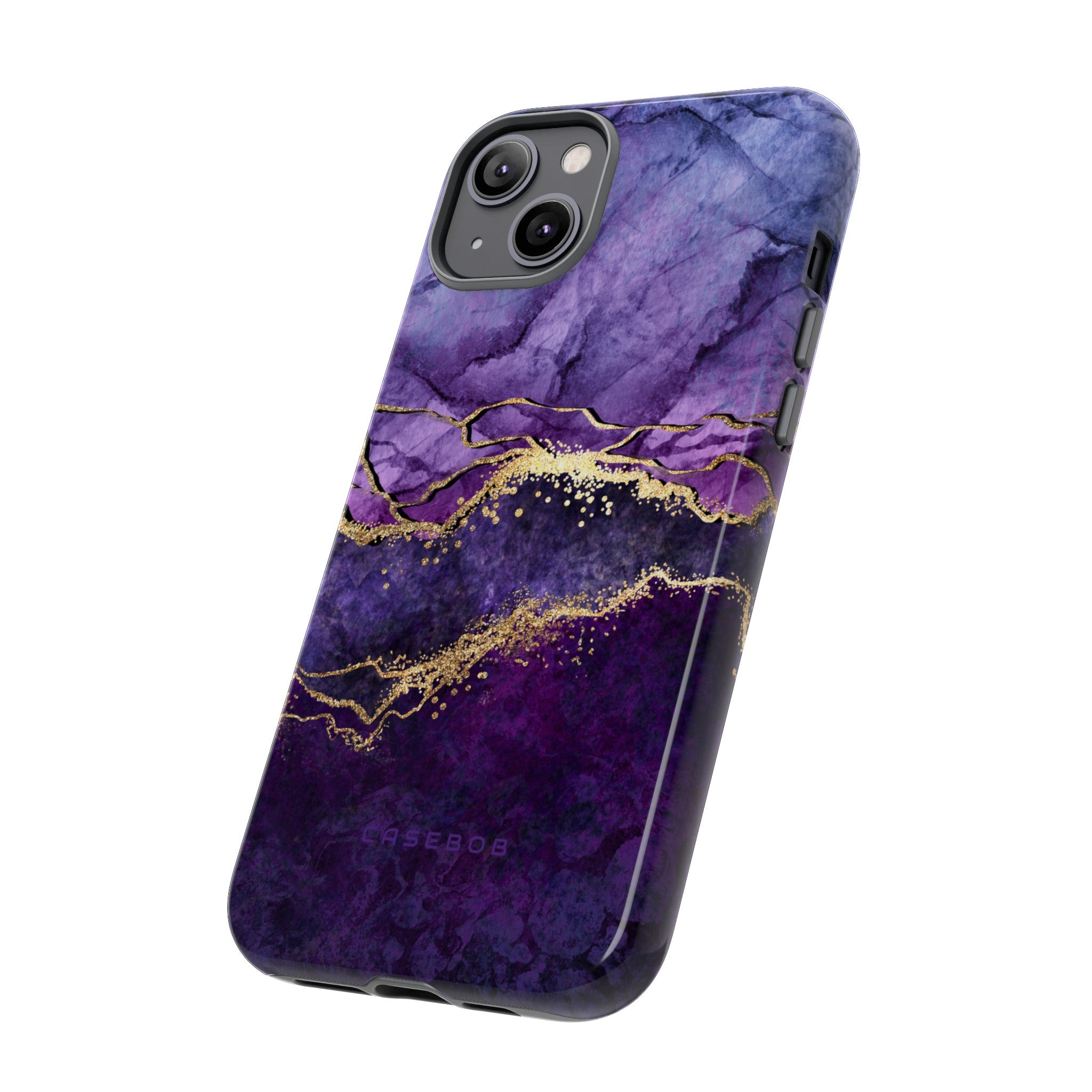 Purple Blue Marble - Protective Phone Case