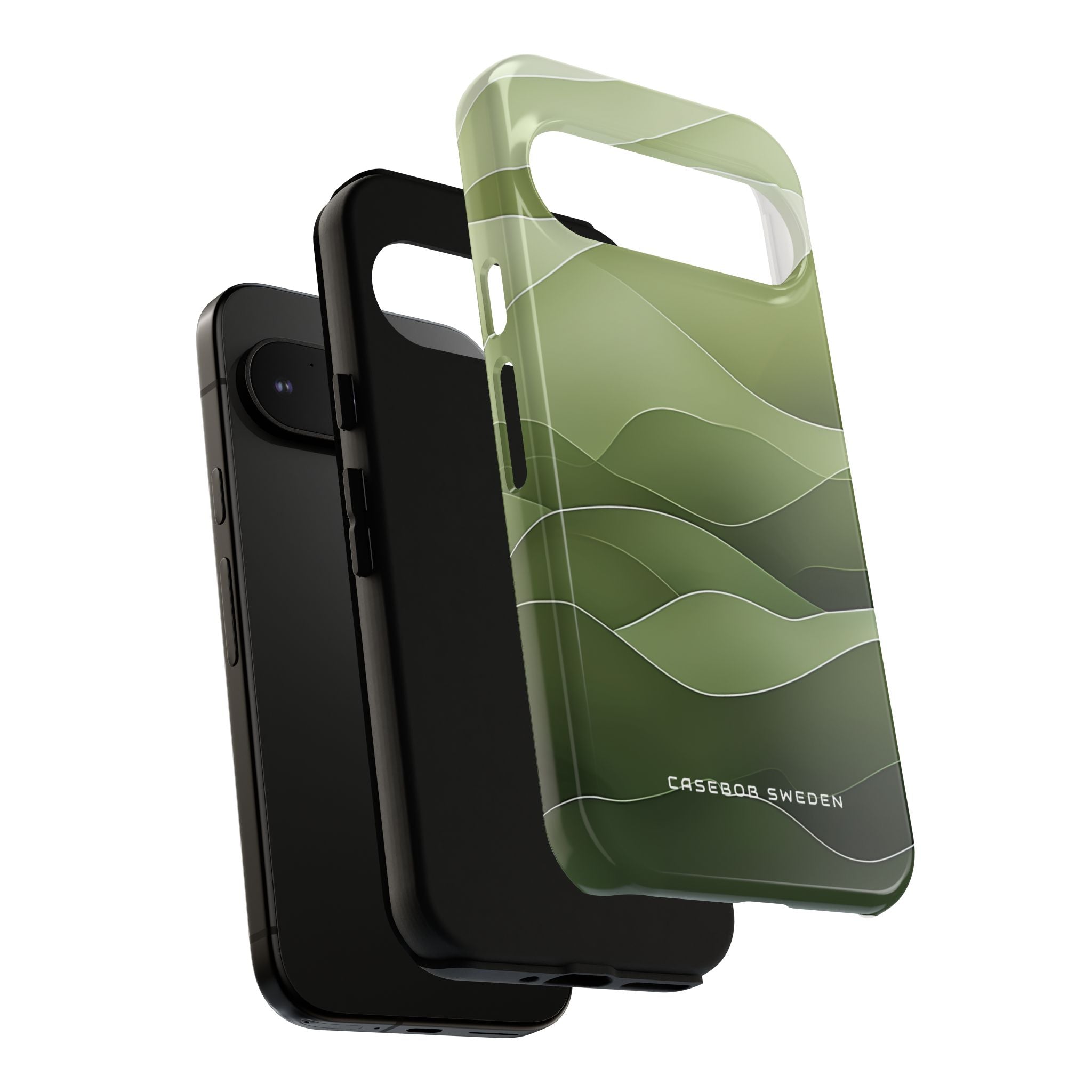 Soothing Green Waves Google Pixel 9 - Tough Phone Case