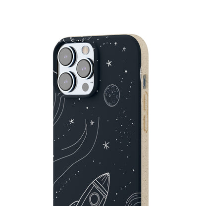 Cosmic Doodle Adventure | Biodegradable Phone Case