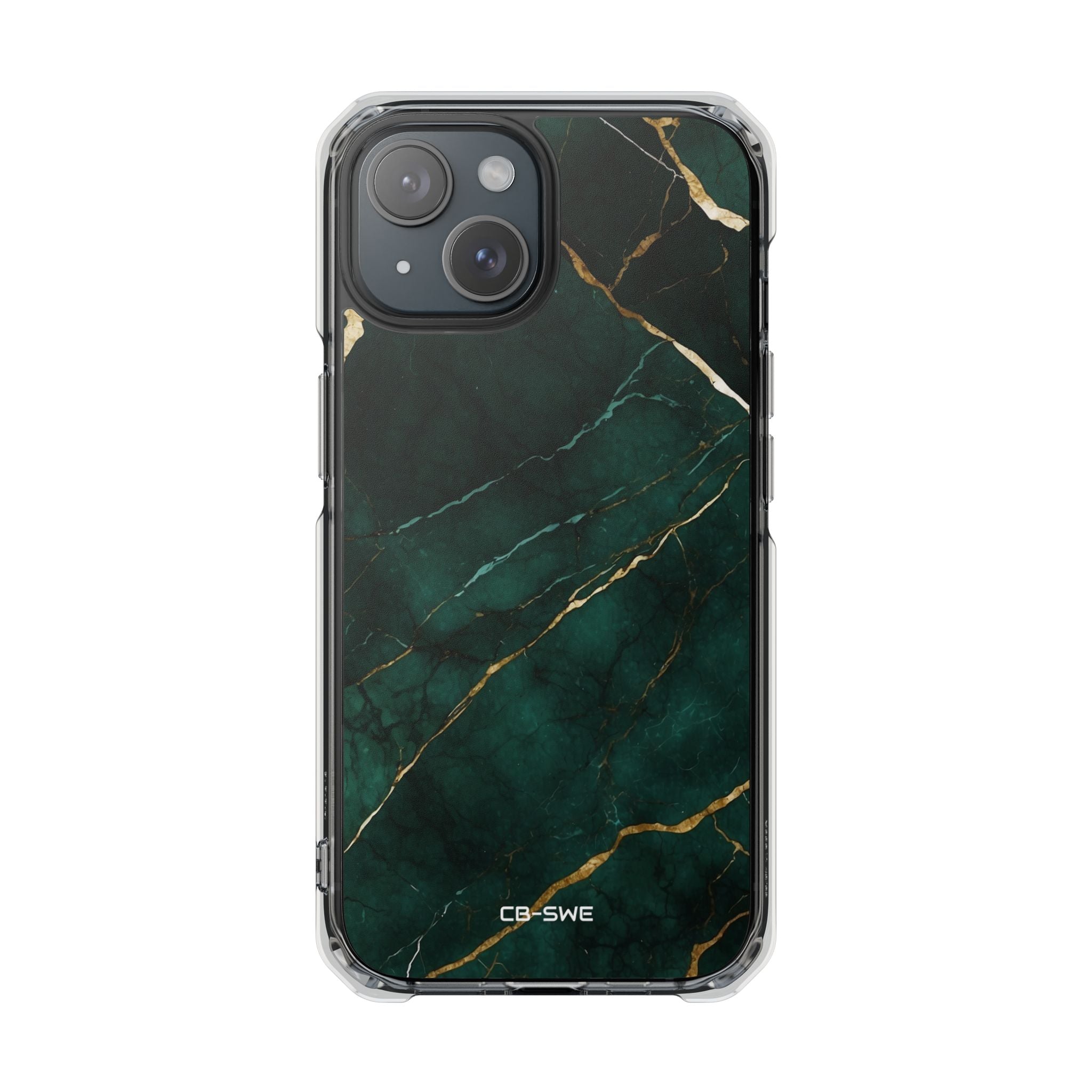 Emerald Veins Flow iPhone Case - Impact