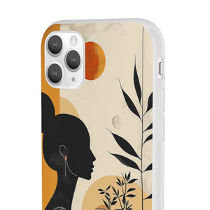 Modern Silhouette Tranquility | Flexible Phone Case for iPhone