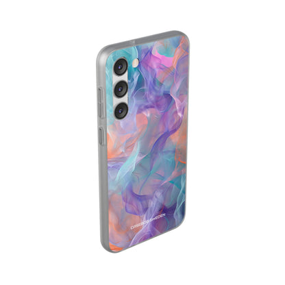 Dreamy Teal Flow - Flexi Samsung S23 Phone Case