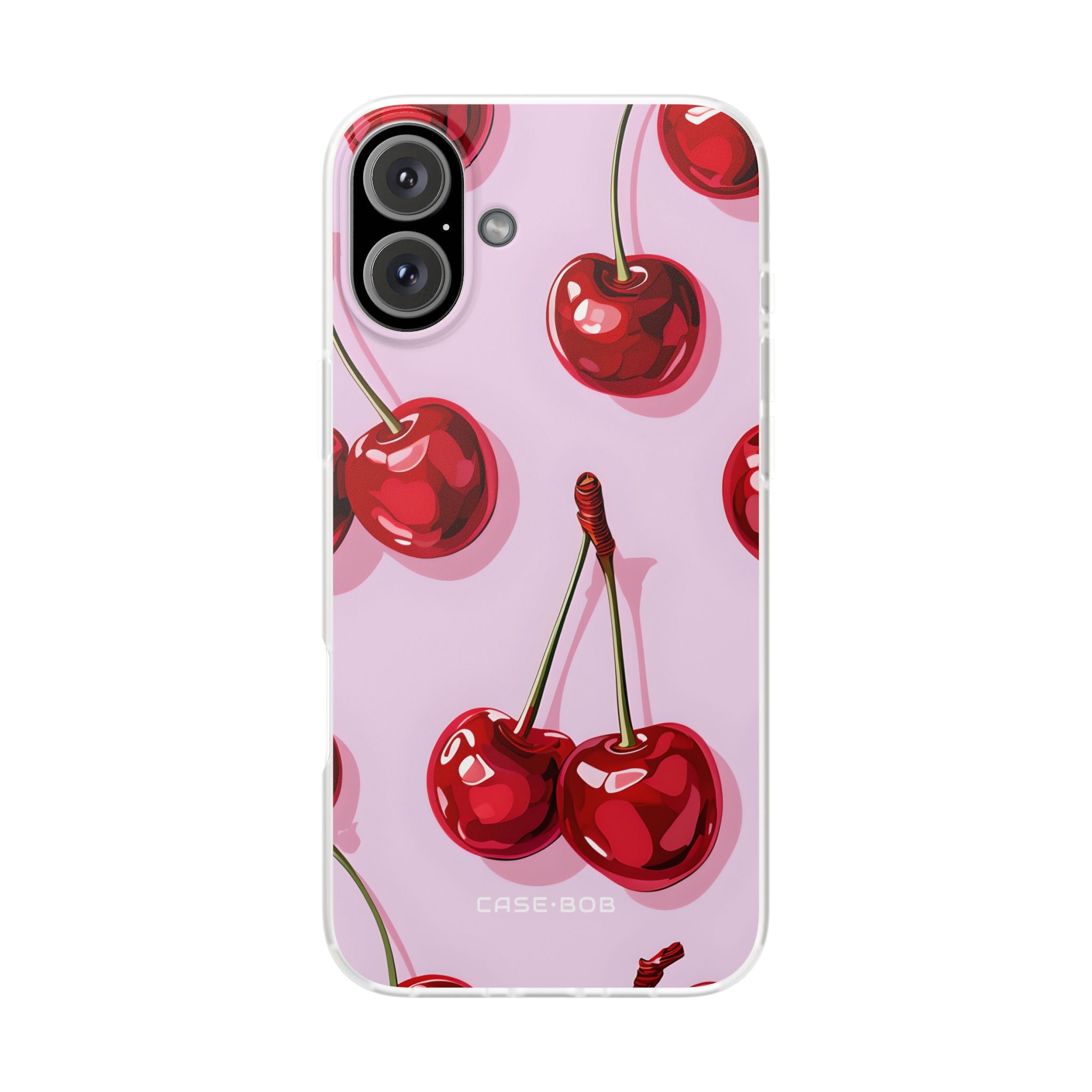 Glossy Cherry Burst iPhone 16 Plus Case - Soft