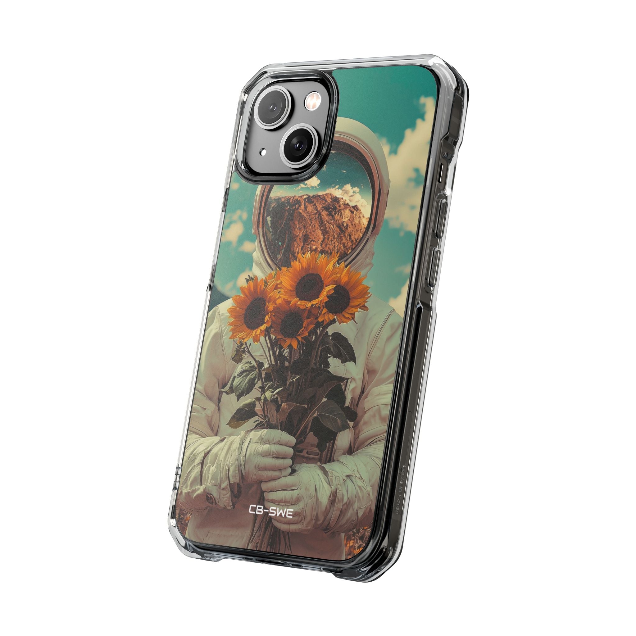 Sunflower Spacesuit Shine iPhone Case - Impact