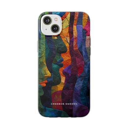 Harmonized Faces and Nature Fusion iPhone 14 - Flexi Phone Case