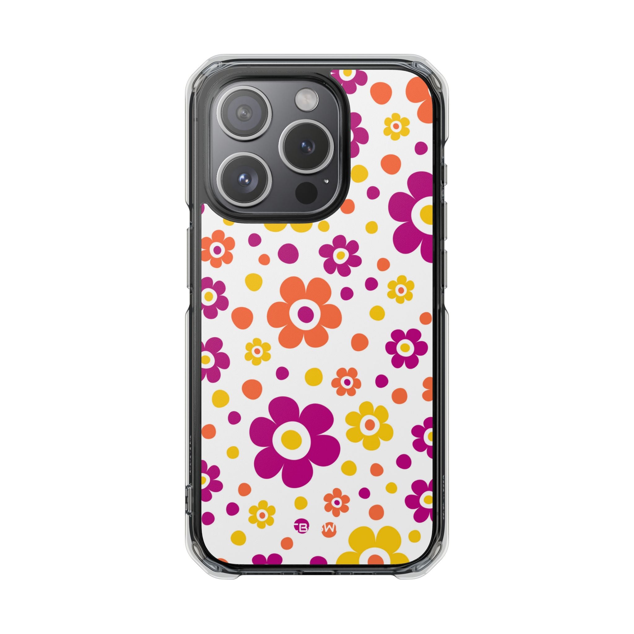 Retro Floral Playfulness iPhone Case - Impact