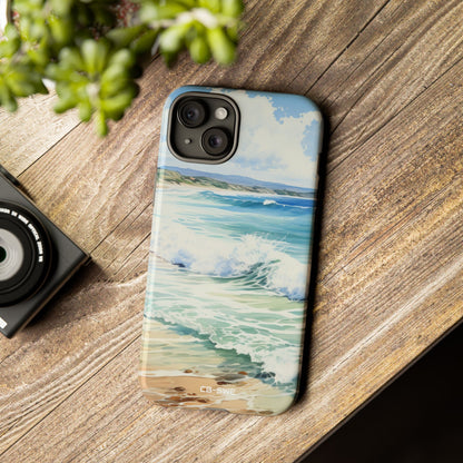 Serene Coastal Watercolors - iPhone Case