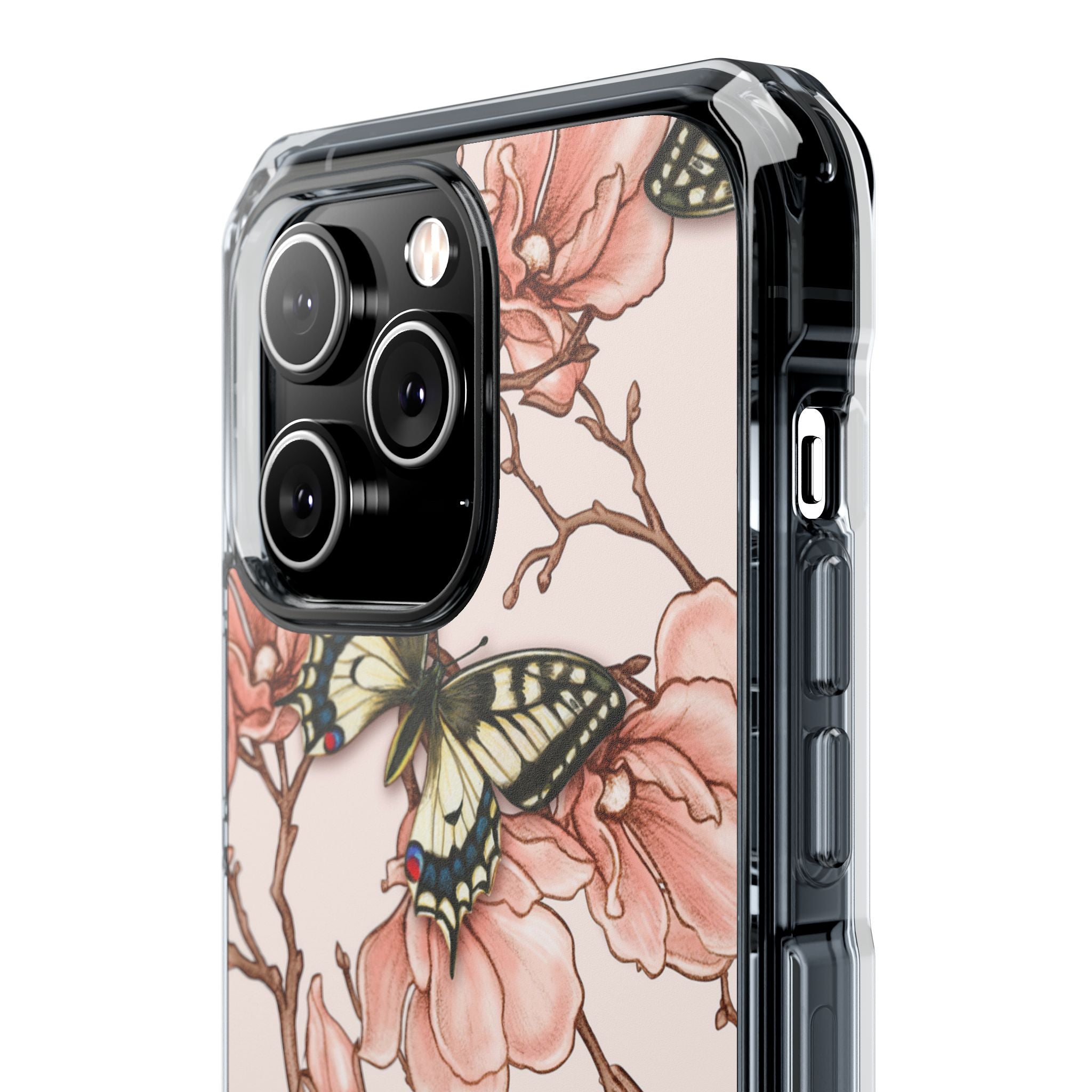 Butterflies and Magnolias Harmony iPhone Case - Impact