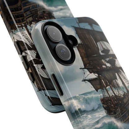 Blue Ship iPhone 16 Plus Case - Tough