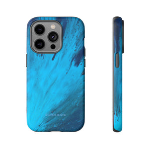 Light Blue Ink Art | Phone Case