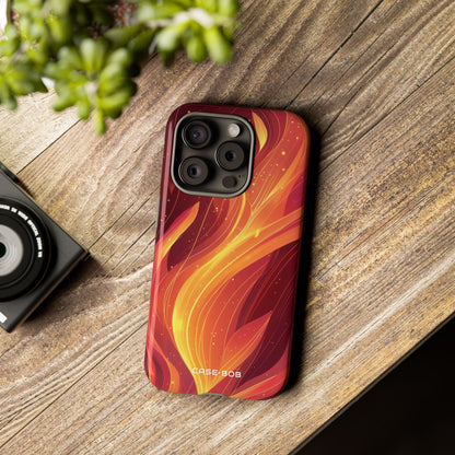 Flaming Flow iPhone 15 Pro Case - Tough
