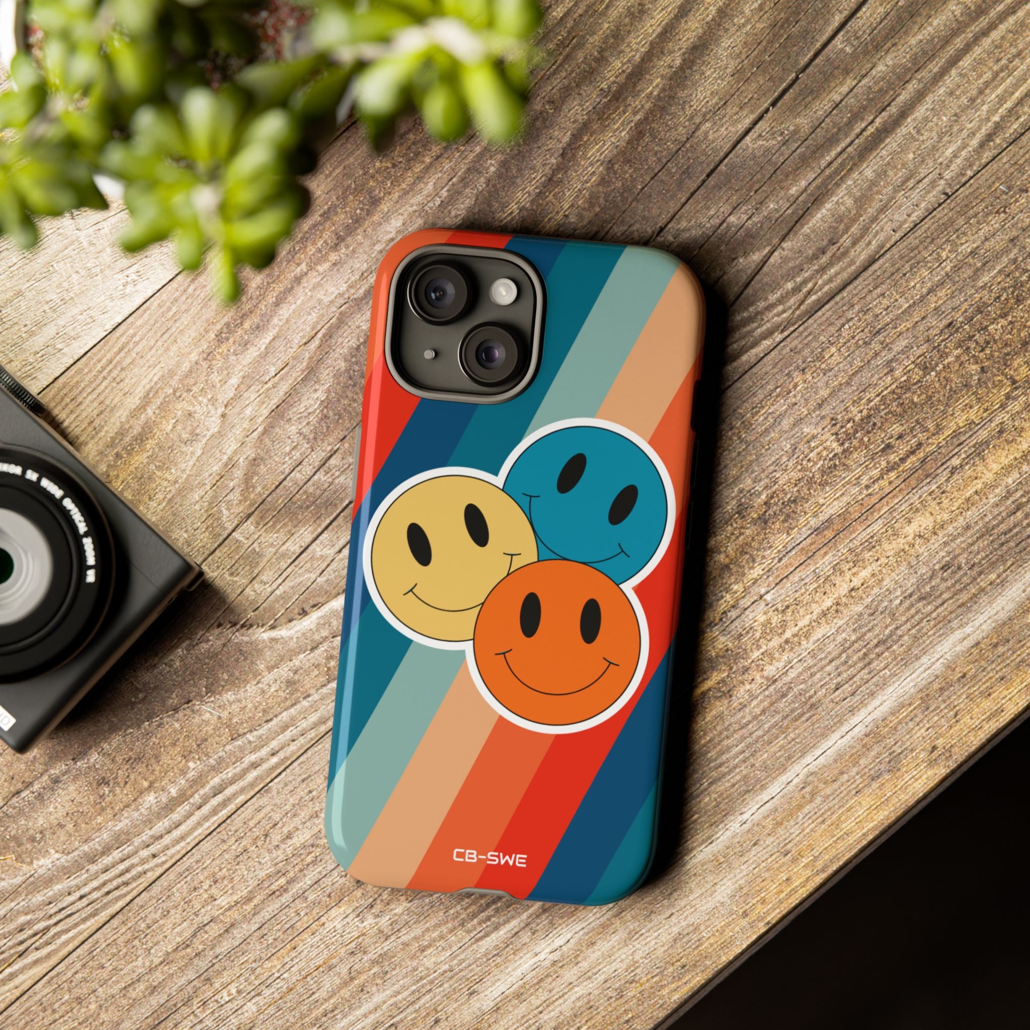 Retro Smiley Harmony - iPhone Case