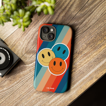 Retro Smiley Harmony - iPhone Case