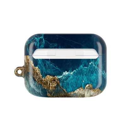 Golden Fracture Teal - AirPods Case
