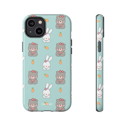 Bunnies Gather Carrots - iPhone Case