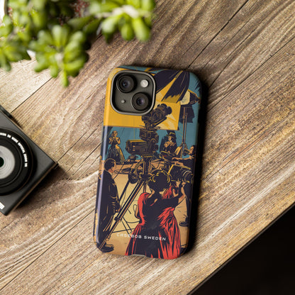 Golden Era Cinematic Spotlight iPhone 15 - Tough Phone Case