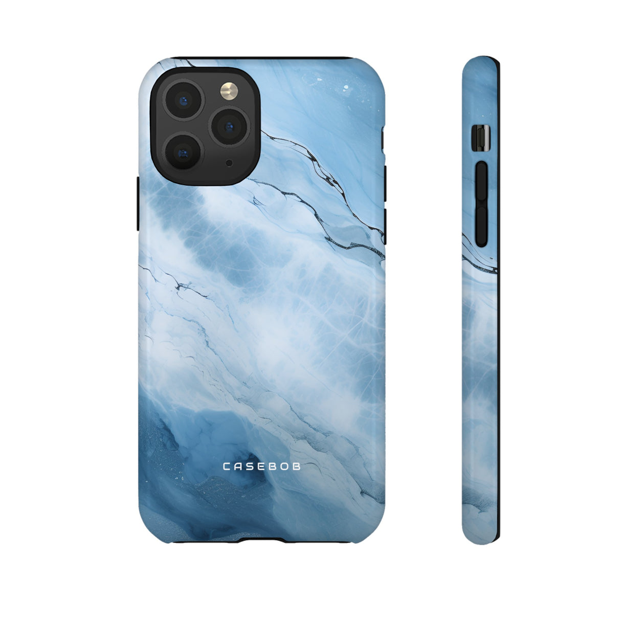 Light Navy Marble - Protective Phone Case